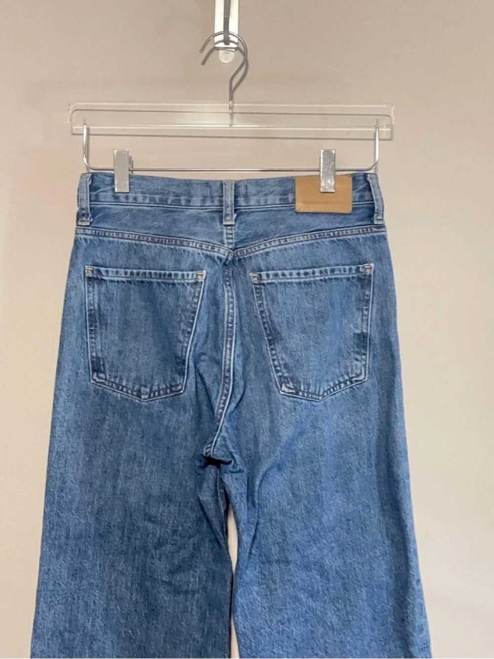 Citizens of Humanity Annina Wide Leg Cotton Denim Jeans Size 25 Blue
